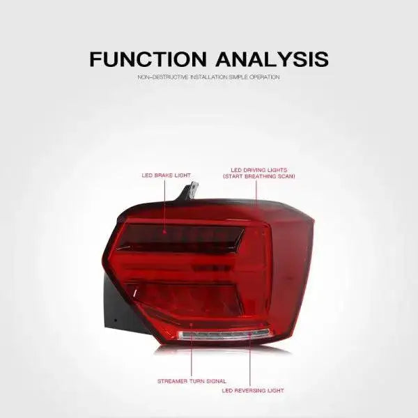 Car LED Trailer Lights Tail Lamp for VW Polo plus 2024