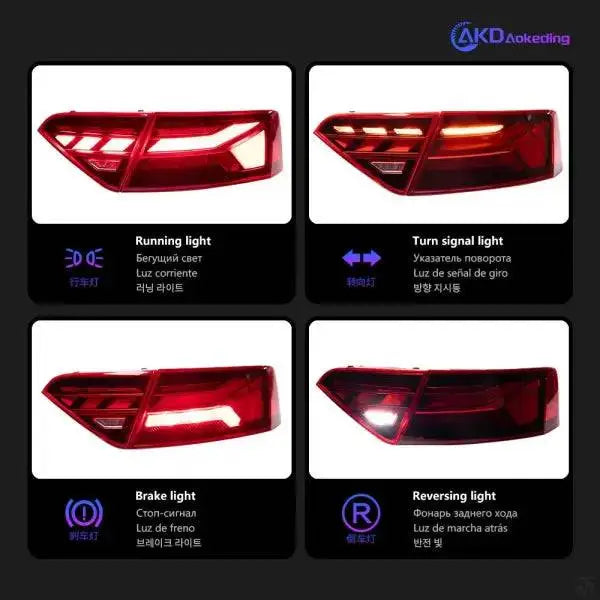 Car Lights for Audi A5 Tail lamp light 2008-2016 S5 LE Tail