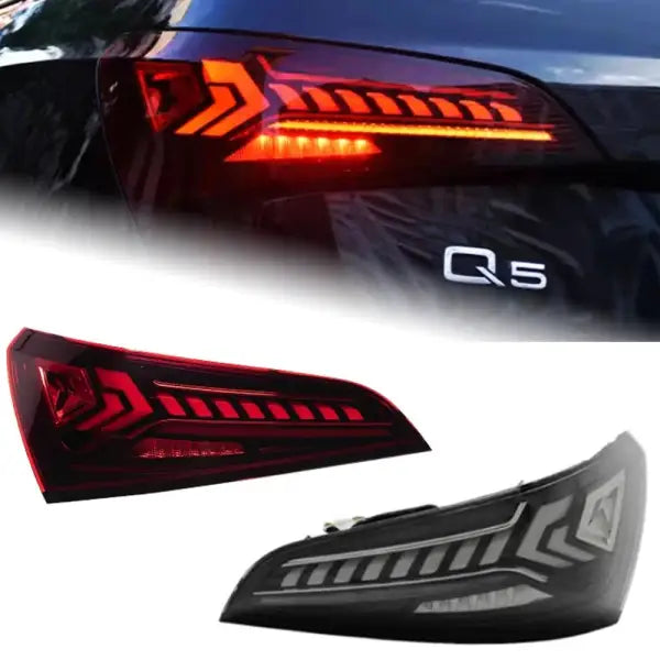 Car Lights for Audi Q5 Q5L LED Tail Light 2008-2018 Q5 Q5L Rear Fog Brake Turn Signal Automotive