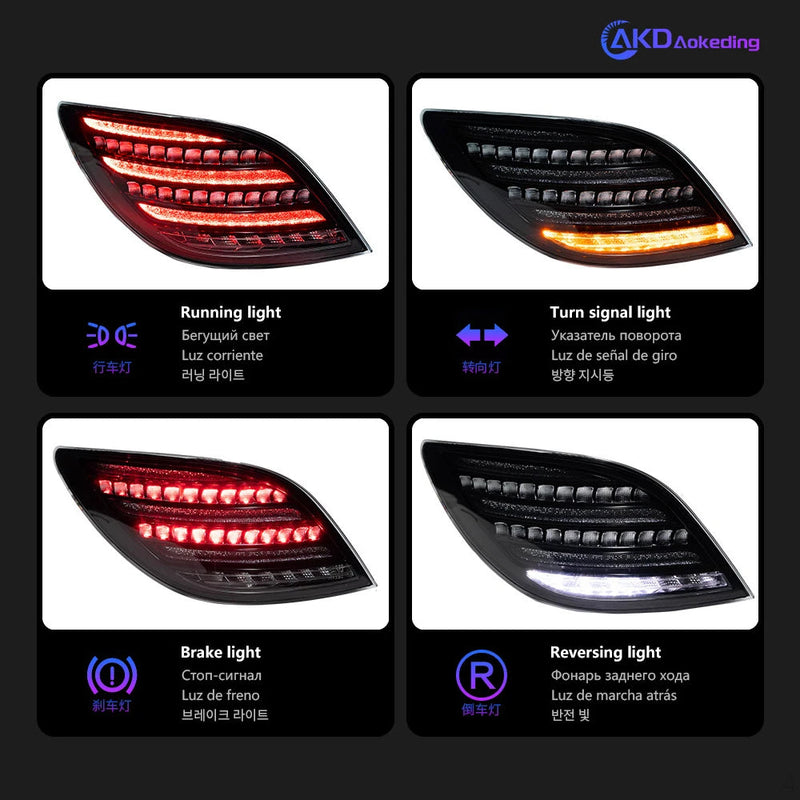 Car Lights for Benz R Class W251 Led Tail Light 2009-2017 Rear Lamp DRL Dynamic Signal Reverse Automotive