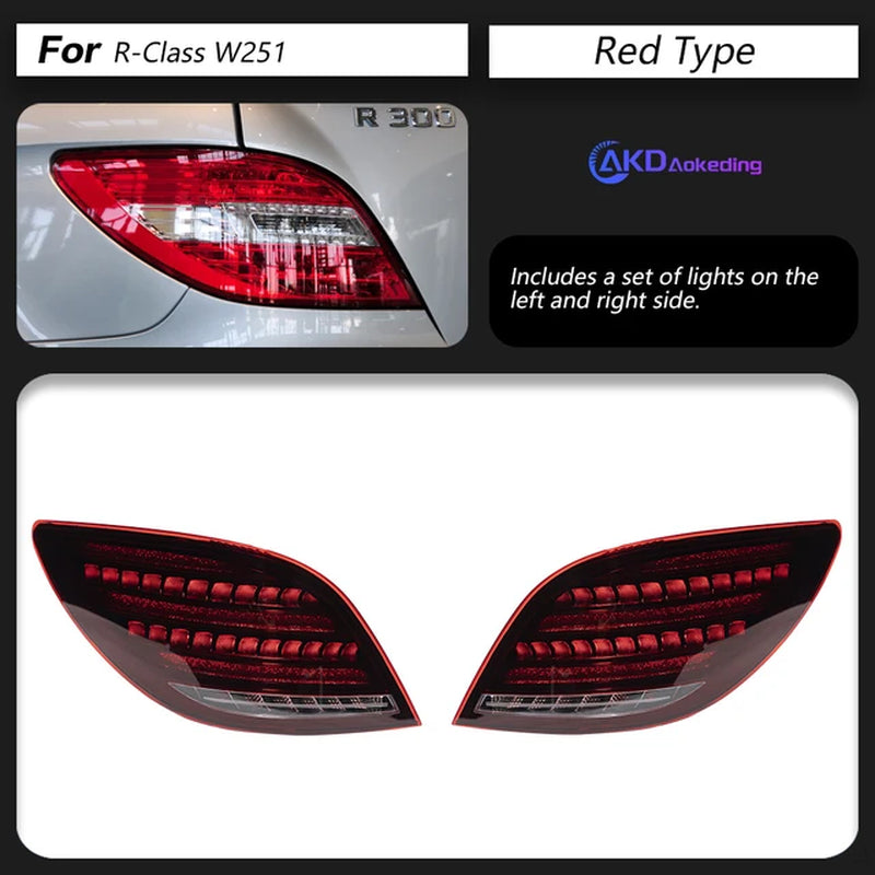 Car Lights for Benz R Class W251 Led Tail Light 2009-2017 Rear Lamp DRL Dynamic Signal Reverse Automotive