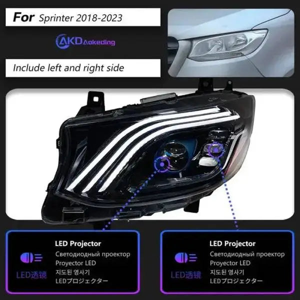 Car Lights for Benz Sprinter Headlight Projector Lens