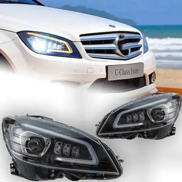 Car Lights for Benz W204 LED Headlight Porjector Lens