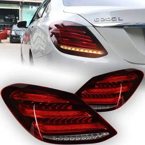 Car Lights for Benz W205 LED Tail Light 2014-2020 C180 C200