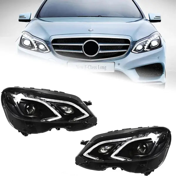 Car Lights for BENZ W212 LED Headlight 2010-2016 Headlights E200 E300 DRL Turn Signal High Beam Angel Eye