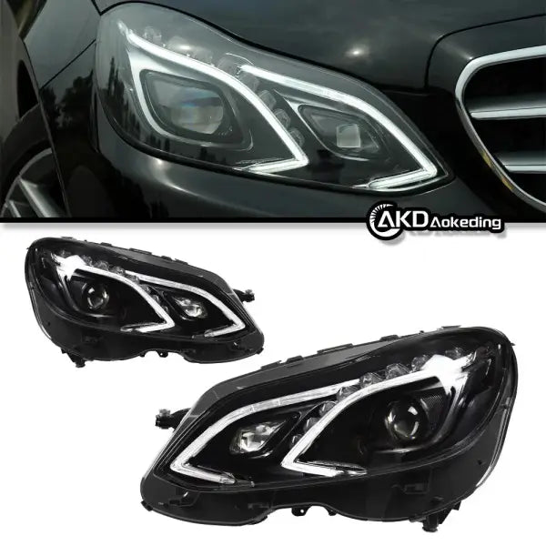 Car Lights for BENZ W212 LED Headlight 2010-2016 Headlights E200 E300 DRL Turn Signal High Beam Angel Eye