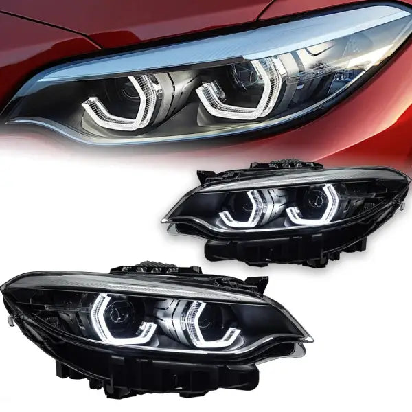 Car Lights for BMW F22 LED Headlight Projector Animation DRL F87 Head Lamp M2 F44 F47 Animation Signal Automotive Accessory