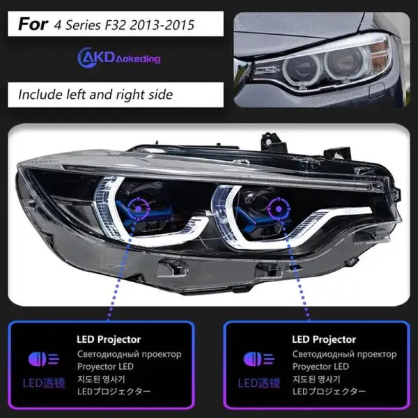 Car Lights for BMW F32 LED Headlight 2012-2019 Laser Style