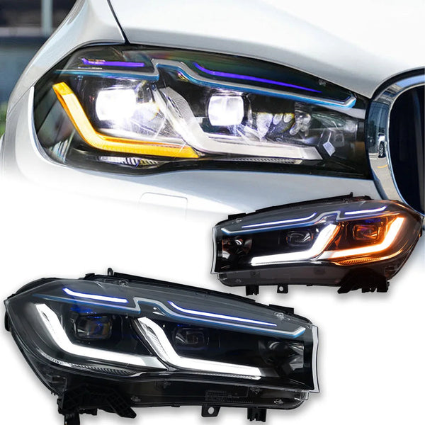 Car Lights for BMW X5 LED Headlight Projector Lens 2014-2018 F15 F16 LED DRL X6 Head Lamp Signal Automotive