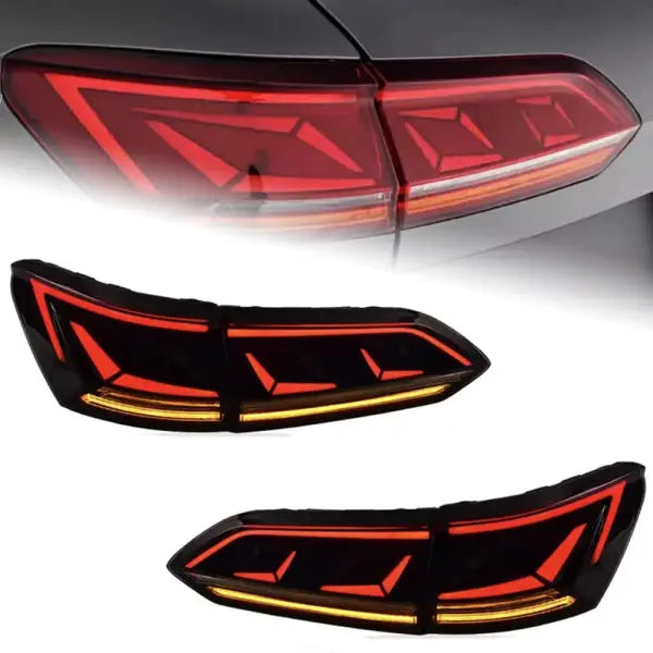 Car Lights Forvw Touareg LED Tail Light 2019-2023 Touareg Rear Fog Brake Turn Signal Automotive