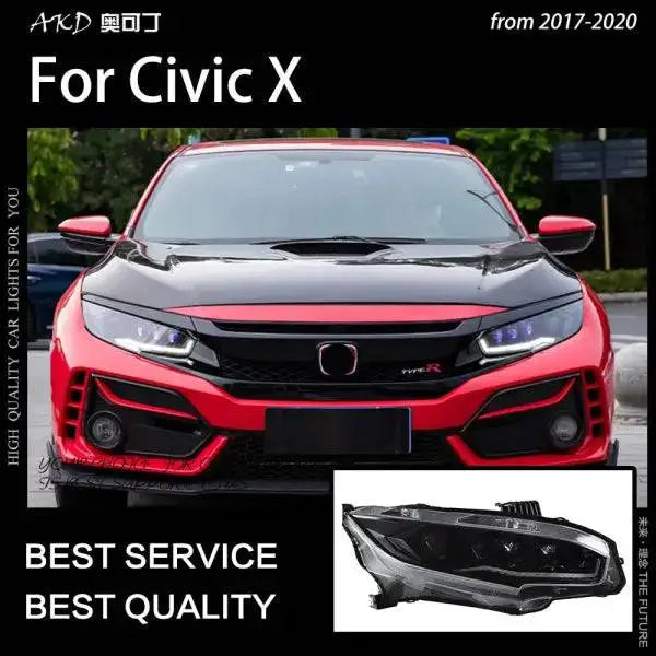 Car Lights for Honda Civic Headlights 2017-2020 LED