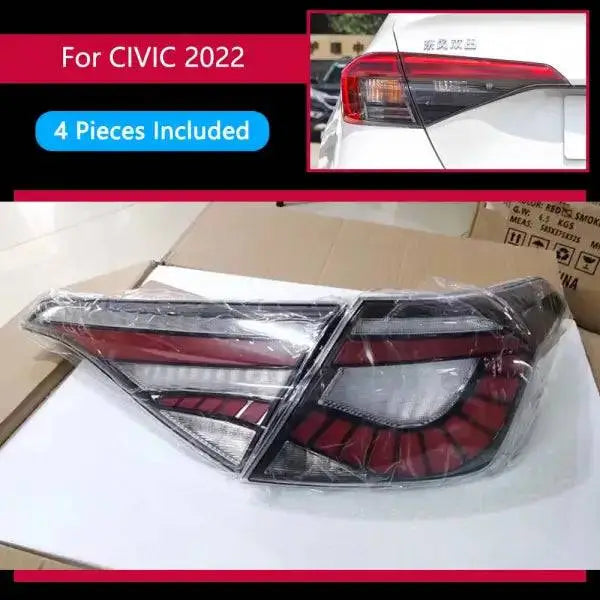 Car Lights for Honda Civic LED Tail Light 2021-2022 Civic