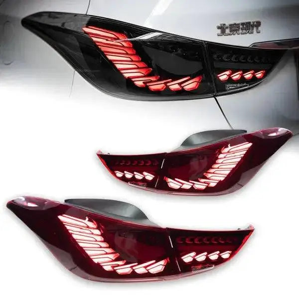 Car Lights for Hyundai Elantra LED Tail Light 2011-2016 GTS