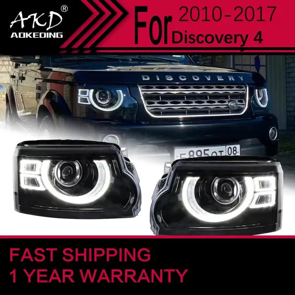 Car Lights for Land Rover Discovery 4 LED Headlight 2010-2017 LR4 Head Lamp Drl Projector Lens Automotive