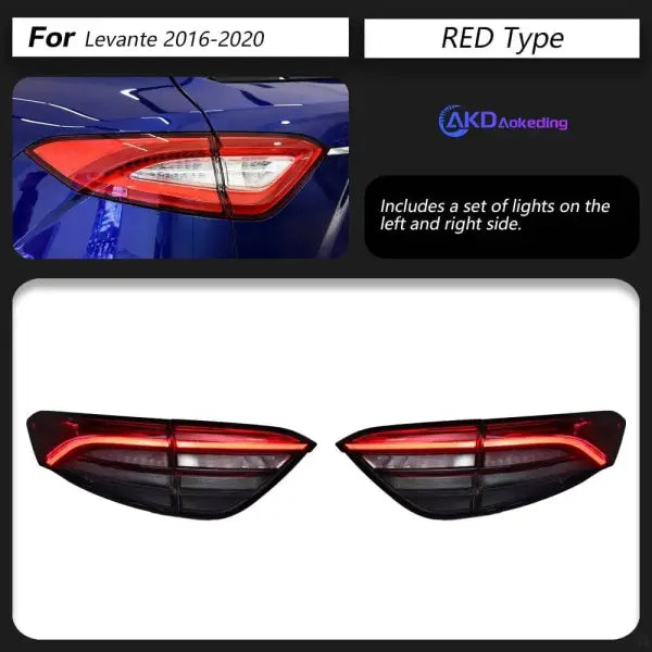 Car Lights for Maserati Levante LED Tail Light 2016-2020