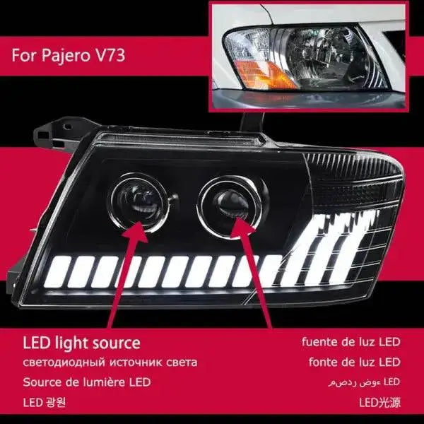 Car Lights for Mitsubishi Pajero V73 LED Headlight