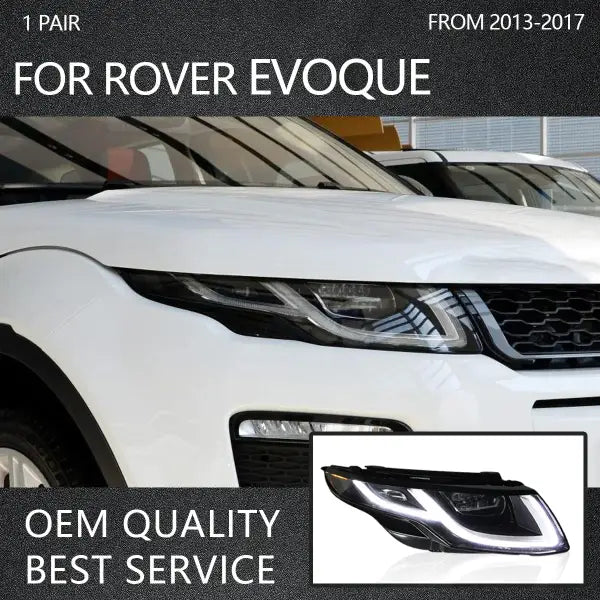 Car Lights for Range Rover Evoque 2013-2017 Dynamic Information Turn Signal LED Headlights Automotive