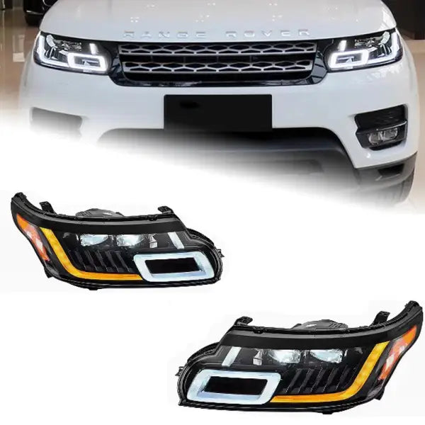 Car Lights for Range Rover Sport LED Headlight Projector Lens 2013-2018 L494 Head Lamp DRL Dynamic Signal