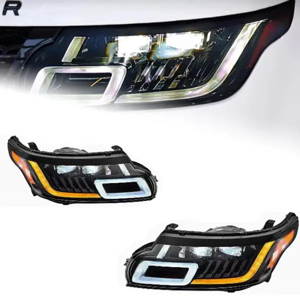 Car Lights for Range Rover Sport LED Headlight Projector Lens 2013-2018 L494 Head Lamp DRL Dynamic Signal