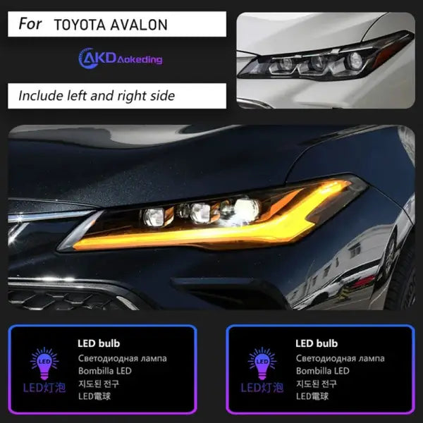 Car Lights for Toyota Avalon LED Headlight Projector Lens 2018-2022 Headlights DRL Head Lamp Dynamic Signal