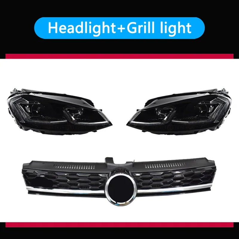 Car Lights for VW Golf 7 LED Headlight Projector 2013-2020 Golf 7.5 Headlights DRL Head Lamp Dynamic Signal