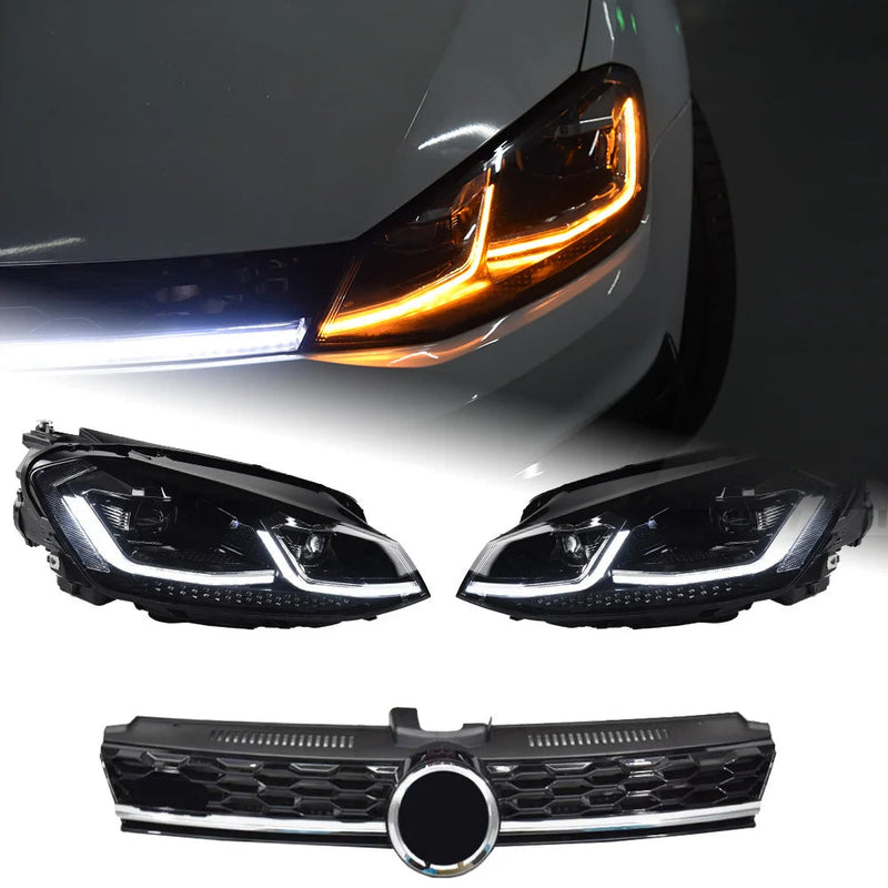 Car Lights for VW Golf 7 LED Headlight Projector 2013-2020 Golf 7.5 Headlights DRL Head Lamp Dynamic Signal