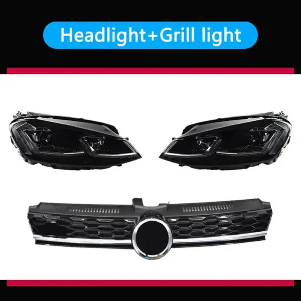 Car Lights for VW Golf 7 LED Headlight Projector 2013-2020