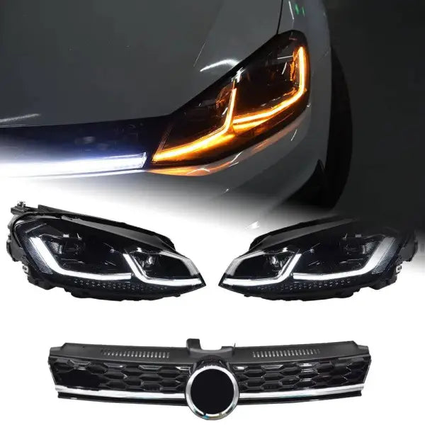 Car Lights for VW Golf 7 LED Headlight Projector 2013-2020