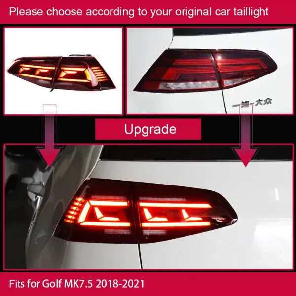 Car Lights for VW Golf 7 Tail Light 2013-2020 Golf 7.5 LED