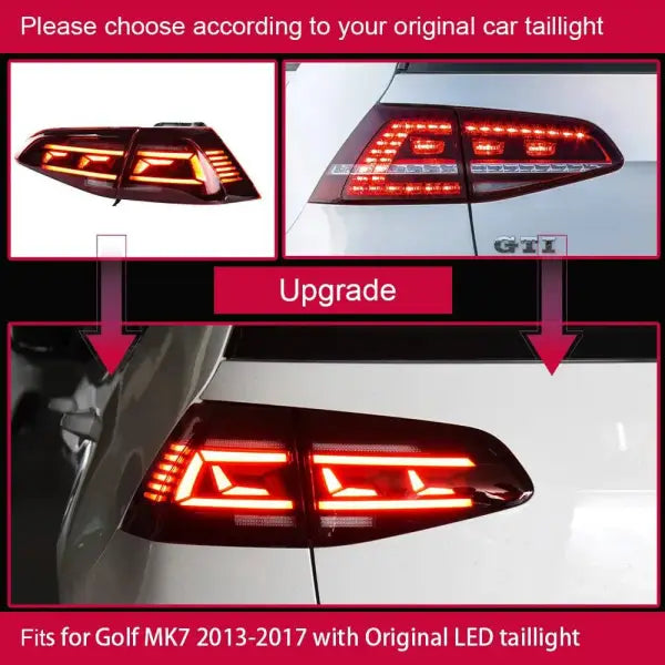 Car Lights for VW Golf 7 Tail Light 2013-2020 Golf 7.5 LED