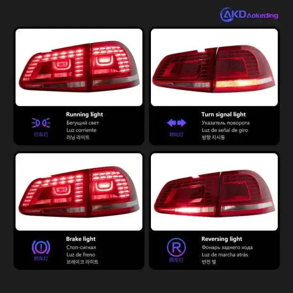 Car Lights for VW Touareg Led Tail Light 2011-2018 Touareg