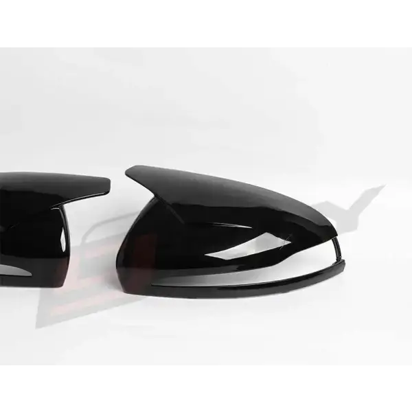 Car Mirror Cover for Benz C-Class W205 E-Class W213 Mirror Cover Gloss Black 2015-2021