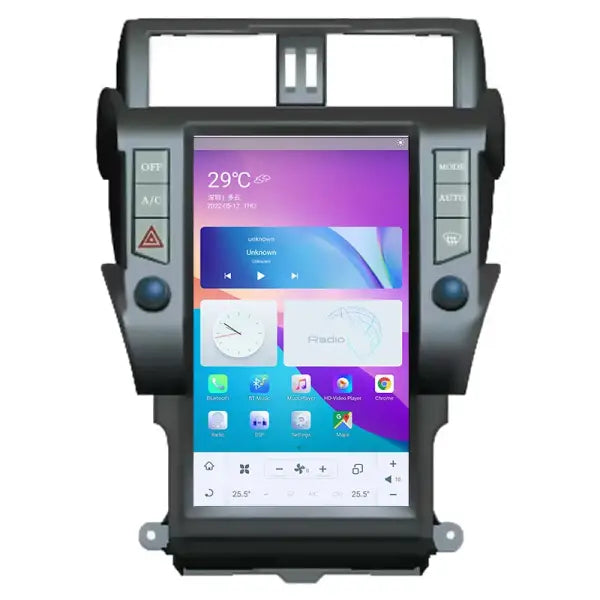 Car Multimedia Auto Audio Stereo Android 11 Vertical Screen for Toyota Land Cruiser Prado 150 2010-2016