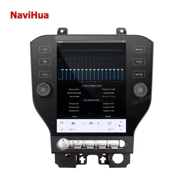 Car Multimedia Touch Screen GPS Navigation Auto Monitor Android Car Stereo Radio for Tesla Style Ford Mustang 2014+