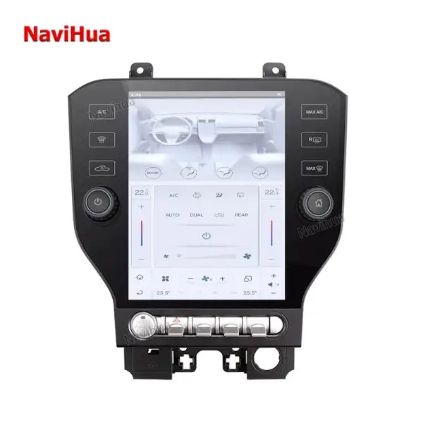 Car Multimedia Touch Screen GPS Navigation Auto Monitor Android Car Stereo Radio for Tesla Style Ford Mustang 2014+