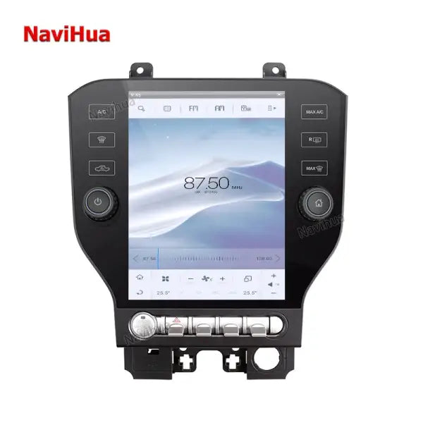 Car Multimedia Touch Screen GPS Navigation Auto Monitor Android Car Stereo Radio for Tesla Style Ford Mustang 2014+