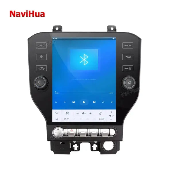 Car Multimedia Touch Screen GPS Navigation Auto Monitor Android Car Stereo Radio for Tesla Style Ford Mustang 2014+