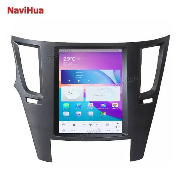 Car Radio Dvd Player Black Vertical Android 9 10.4 Inch Car Multimedia System for Tesla Style for Subaru for Legacy