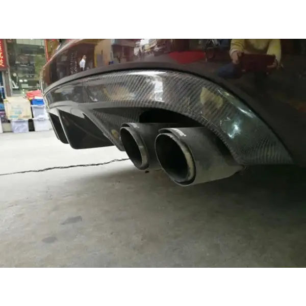 Car Rear Bumper Diffuser Lip Spoiler Splitter Lower Guard Board Carbon Fiber for Jaguar XF Sport 2009-2015
