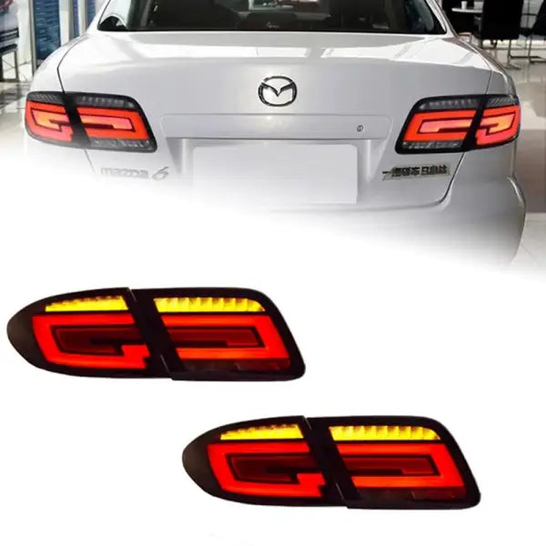 Car Rear Lamp for Mazda 6 LED Tail Light 2003-2015 Mazda6 Rear Fog Brake Turn Signal Brake Reverse Auto