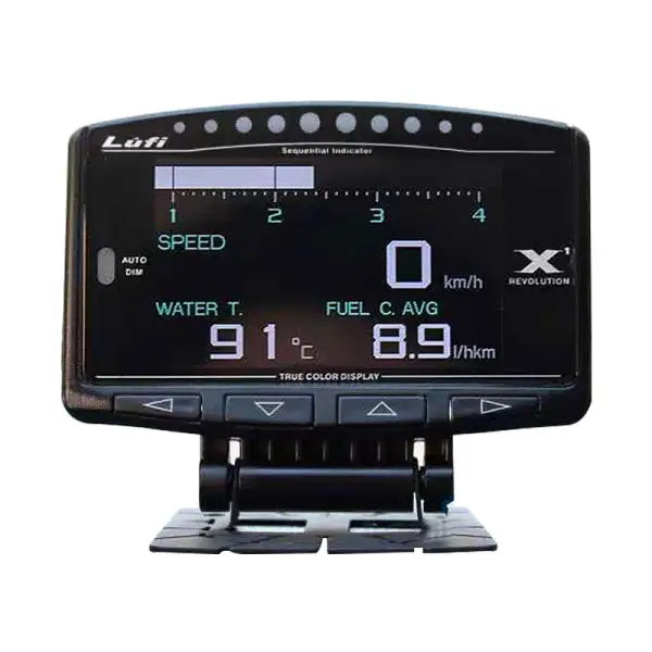 Car Smart Scanner Multifunction OBD X1 Monitor LCD Screen Water Temperature Fuel Consumption Speedometer Real-Time Test