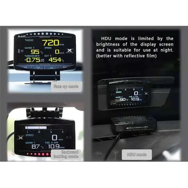 Car Smart Scanner Multifunction OBD X1 Monitor LCD Screen Water Temperature Fuel Consumption Speedometer Real-Time Test