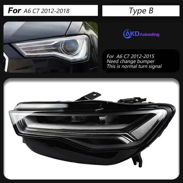 Car Styling for A6 Headlights 2012-2018 Upgrade A6L All LED