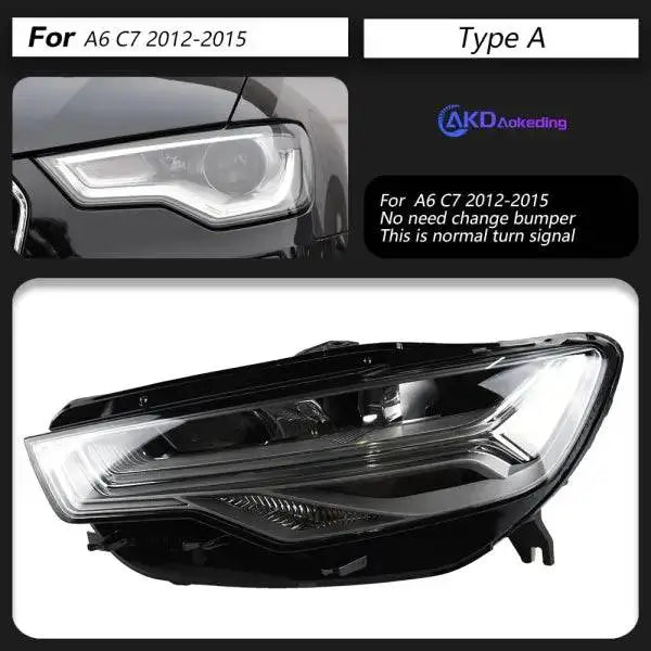 Car Styling for A6 Headlights 2012-2018 Upgrade A6L All LED