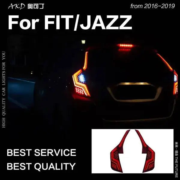 Car Styling for Fit Tail Lights 2014-2018 Jazz LED Tail