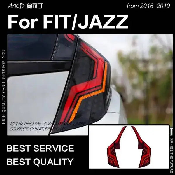 Car Styling for Fit Tail Lights 2014-2018 Jazz LED Tail