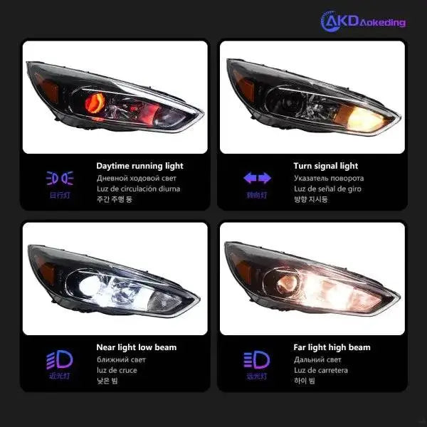 Car Styling for Ford Focus Headlight 2015-2017 Focus ST