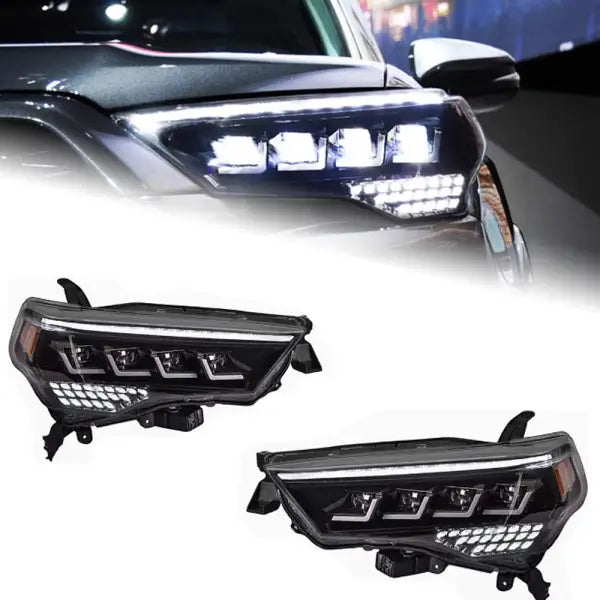 Car Styling Head Lamp for 4 Runner Headlights 2014-2020 4Runner LED Headlight DRL Dynamic Signal Projector Lens