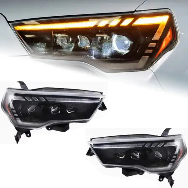 Car Styling Head Lamp for 4 Runner Headlights 2014-2020 4Runner LED Headlight DRL Dynamic Signal Projector Lens