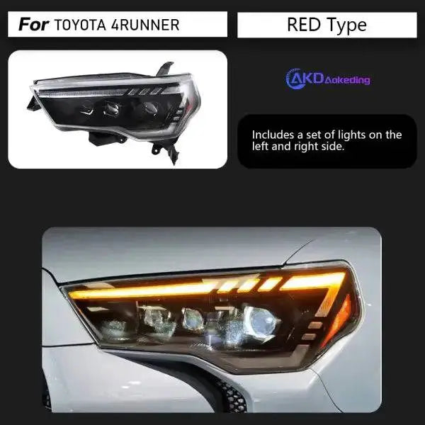 Car Styling Head Lamp for 4 Runner Headlights 2014-2020